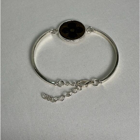 Louis Vuitton Monogram Canvas Silver Bracelet - Picture 2 of 6